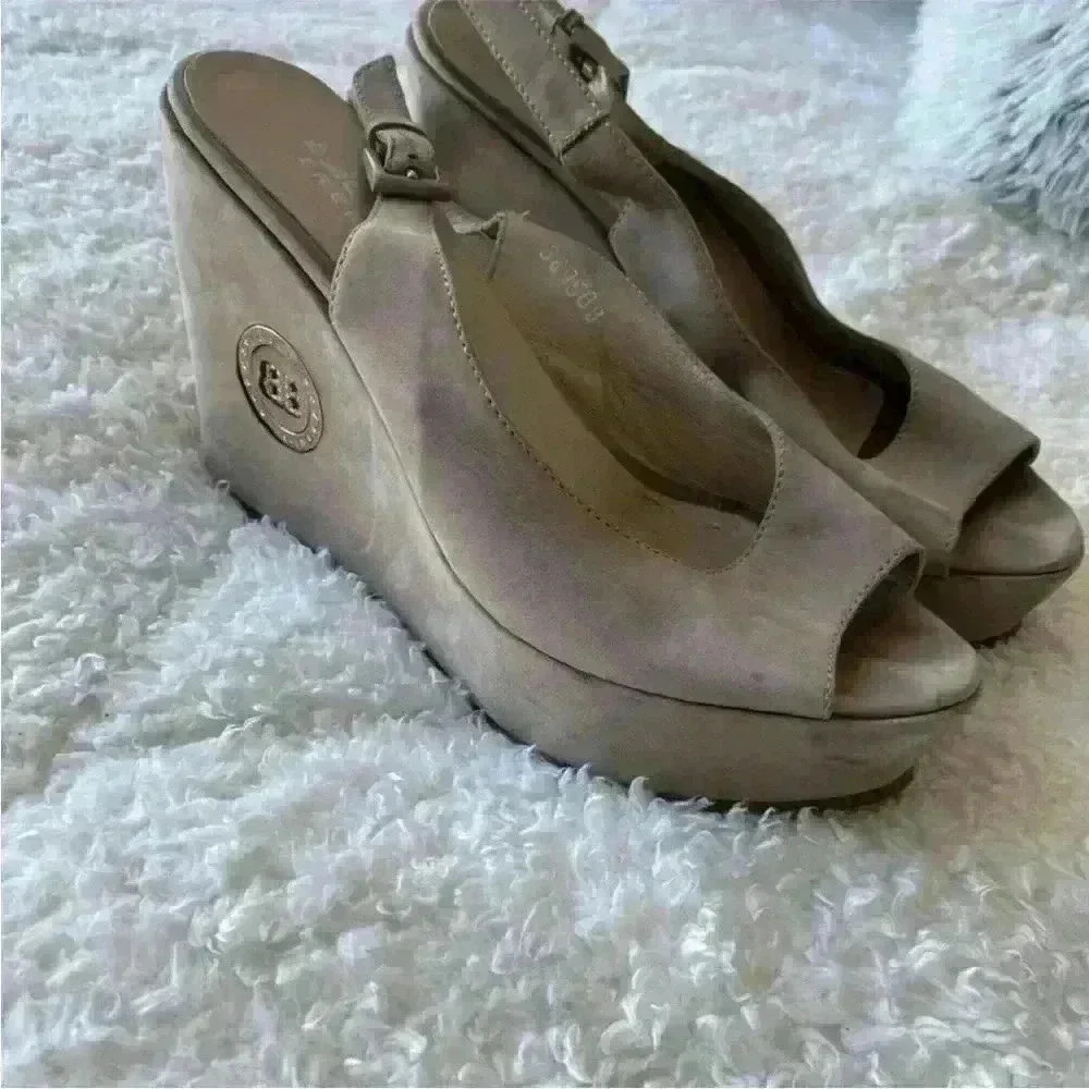 Baldinini Leather Nude Platform Shoe, high platform shoes size 38 EUR - Picture 4 of 5